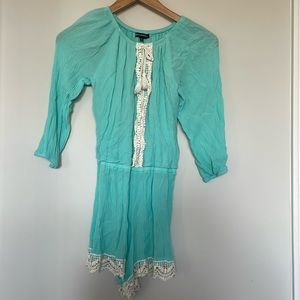 Sequin Hearts Girls Romper Sz XL